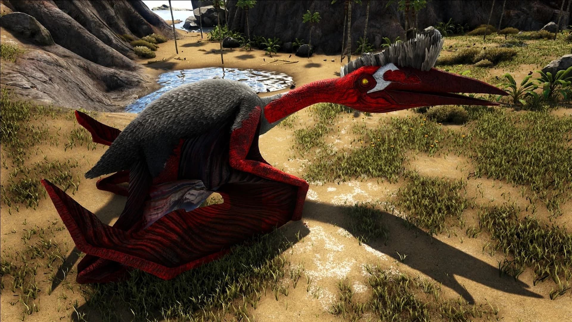 A Quetzal in Ark Survival Ascended