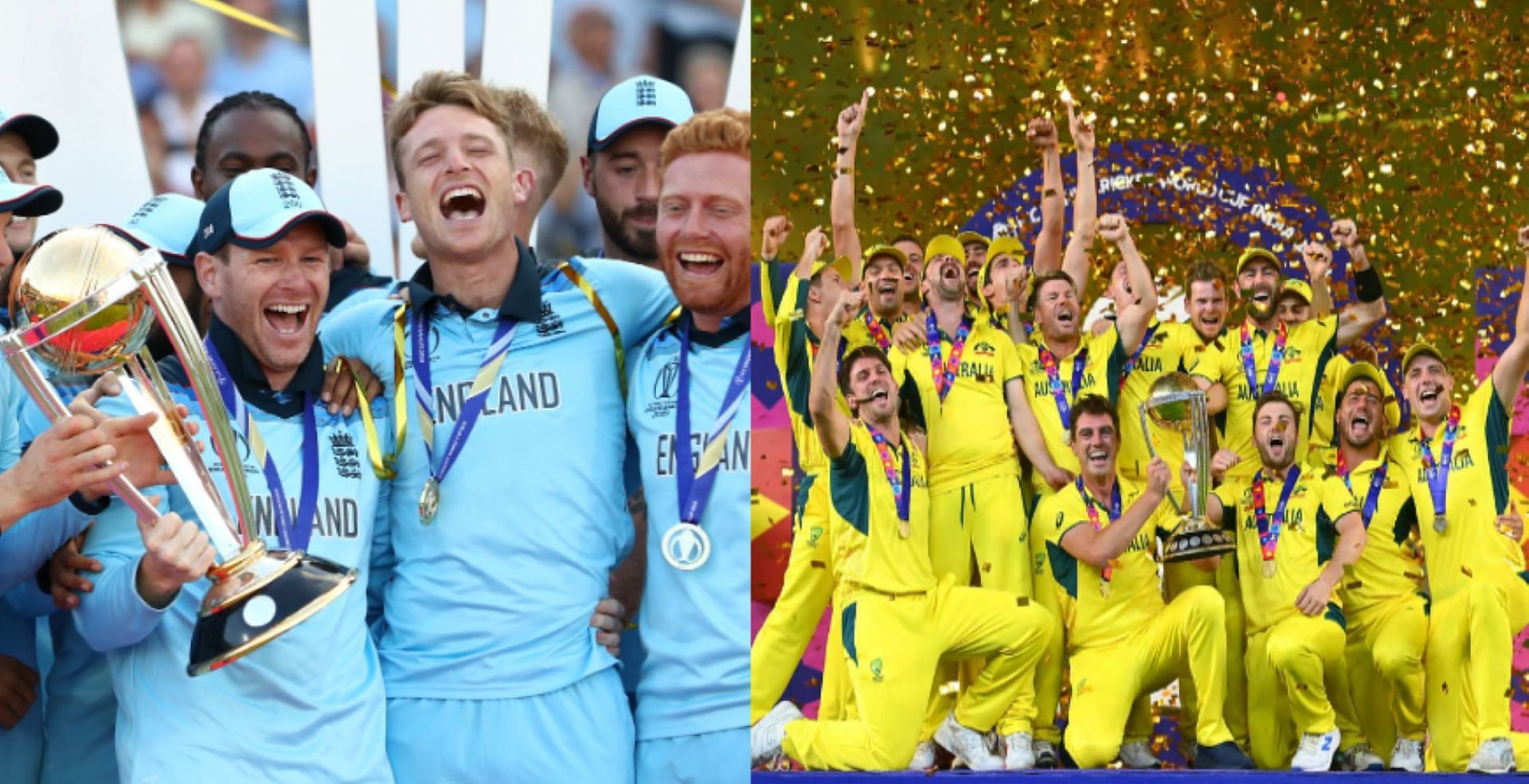 The Ashes rivals have emerged victorious in the last two ODI World Cups