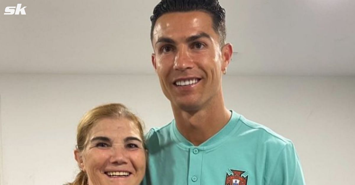 Cristiano Ronaldo with his mother Dolores Aveiro