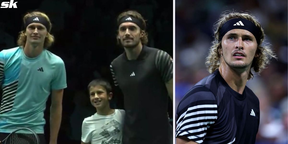 Alexander Zverev being given the cold shoulder by boy at Paris Masters coin toss against Stefanos Tsitsipas amuses fans