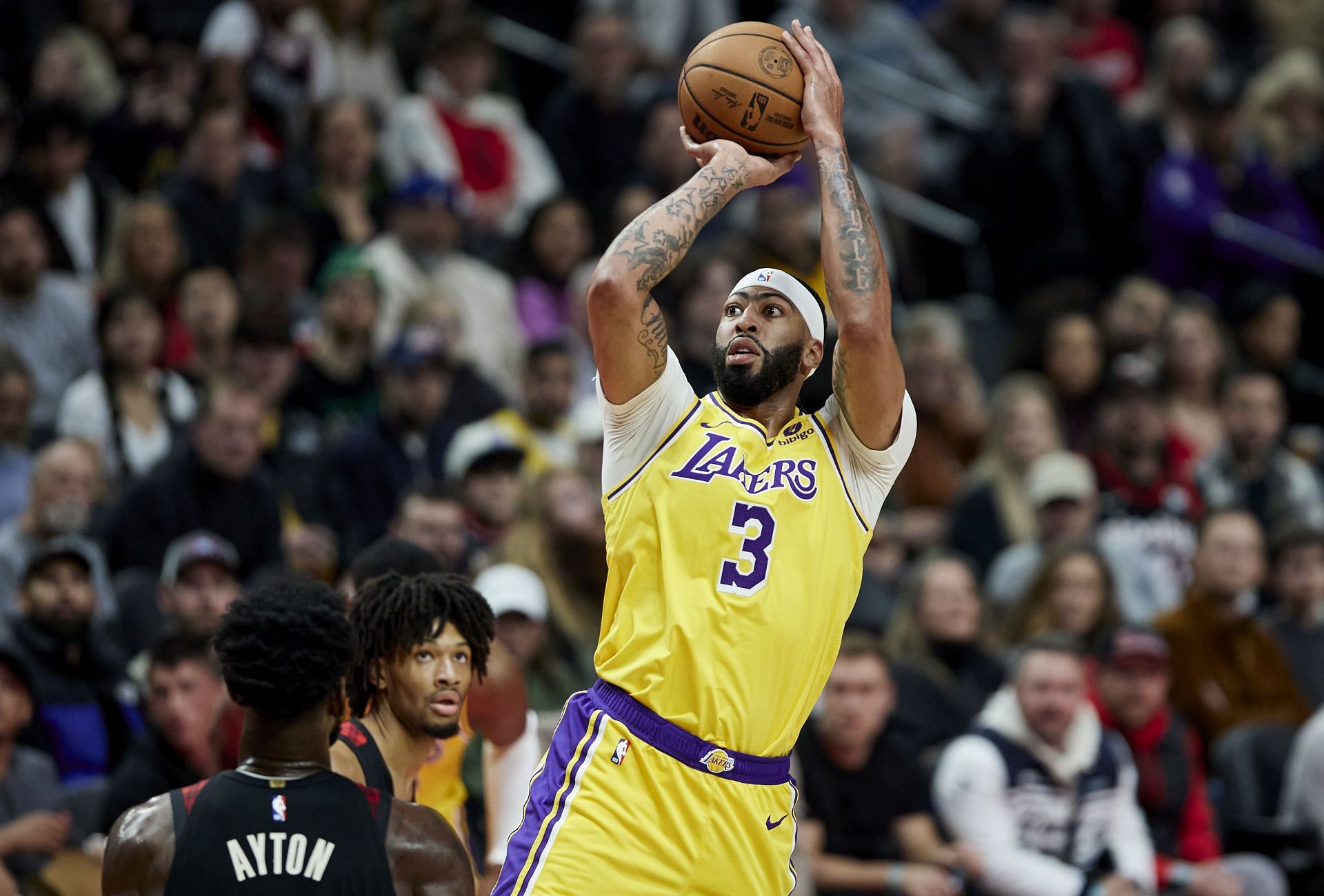 Lakers Trail Blazers Basketball