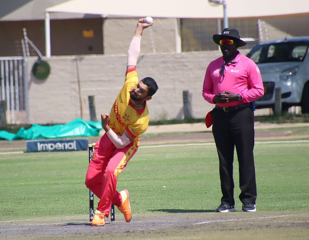 Sikandar Raza in action. (Photo Credits: Zimbabwe Cricket)