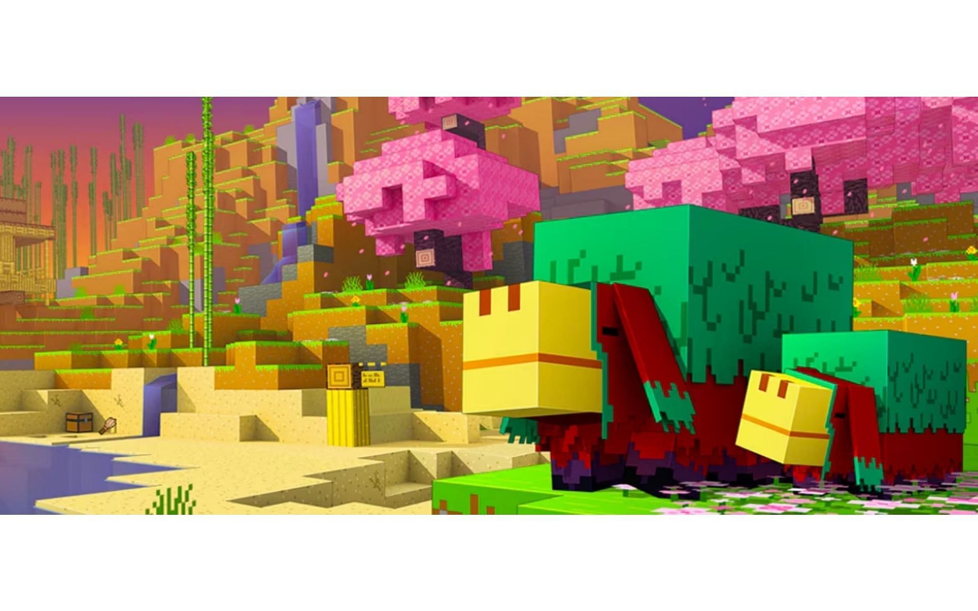 The sniffer can find ancient seeds with its powerful nose (Image via Mojang)