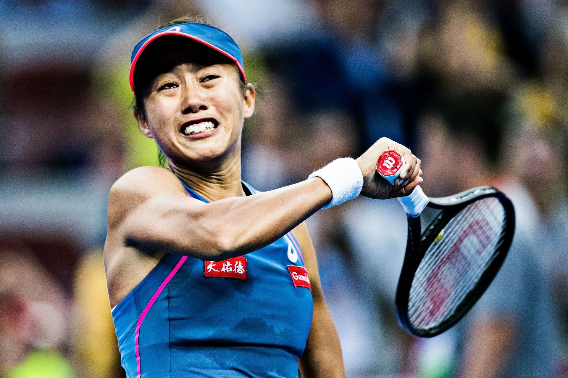 An incident in Budapest had left Zhang Shuai in a flood of tears.