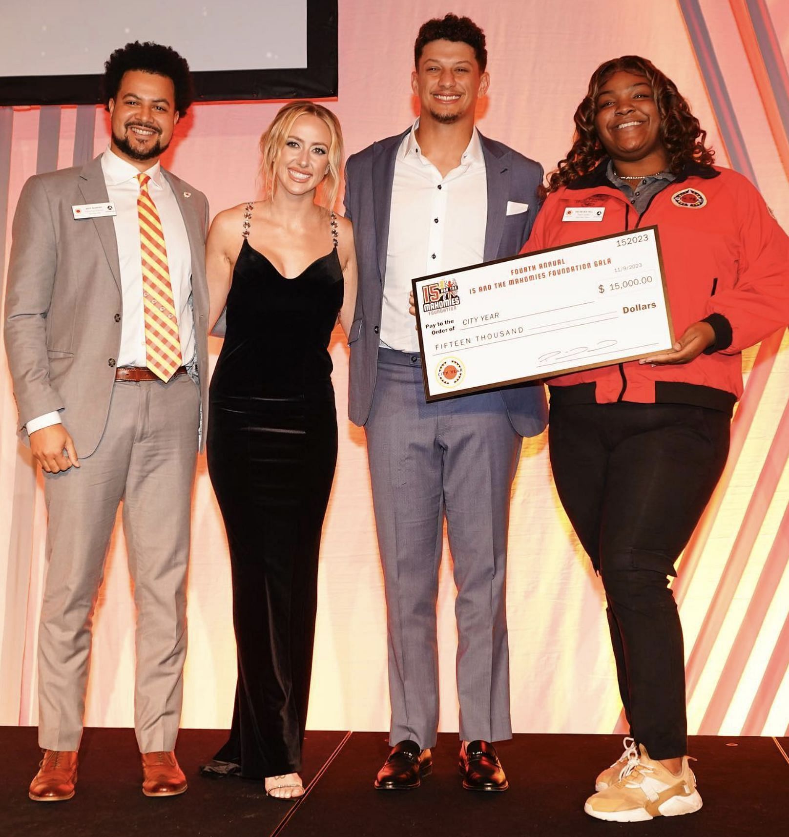 A $15K donation to City Year Credit: 15 and Mahomes (IG)