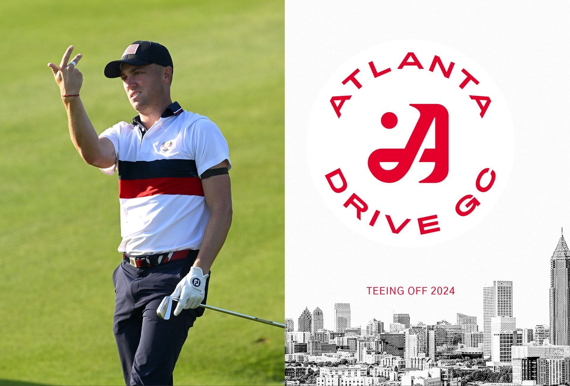 Justin Thomas and Atlanta Drive GC logo