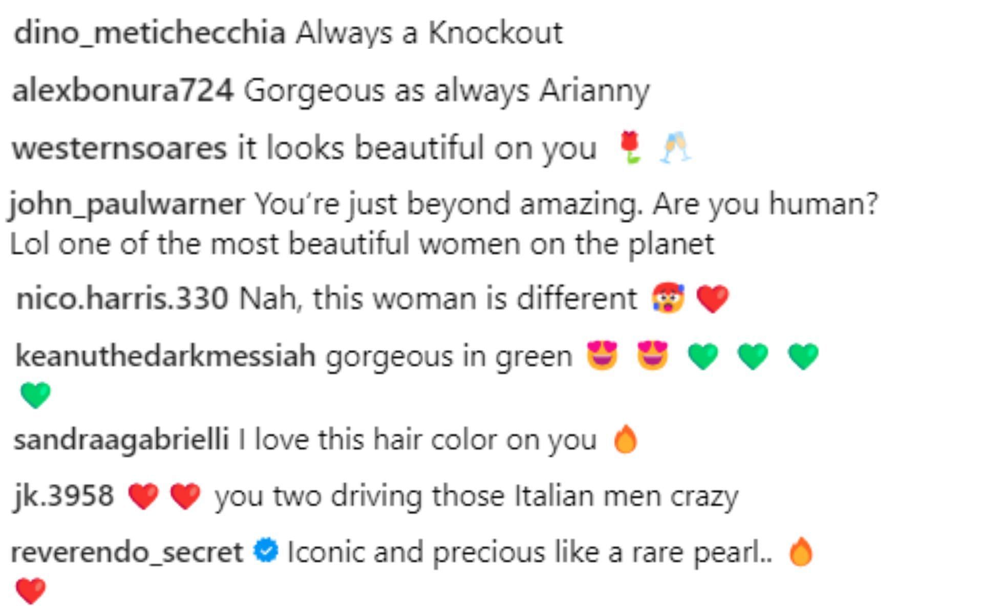 Arianny Celeste fan reacts [Images via: @ariannyceleste on Instagram]
