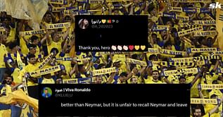 "Learnt from Cristiano Ronaldo", "Better than Neymar" - Fans laud Al-Nassr star's performance in 3-2 win over Al-Duhail