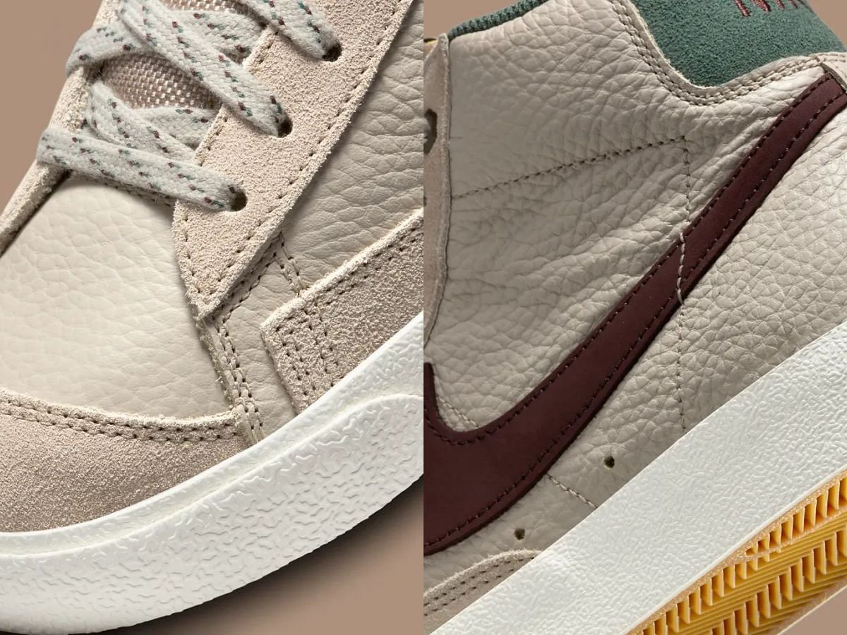 Take a closer look at the heels and tongue areas of these shoes (Image via Nike)