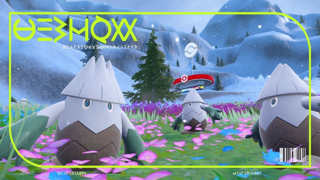 Snover&#039;s Pokedex picture in Pokemon Scarlet and Violet (Image via Game Freak)