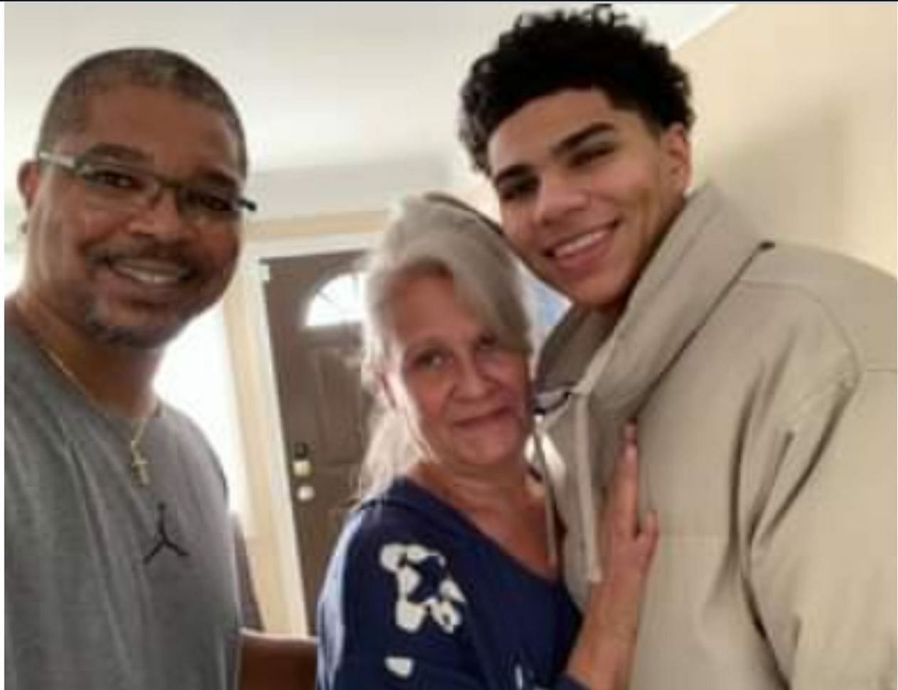 Killian Hayes with his parents, Source: Facebook, @Sandrine Hayes