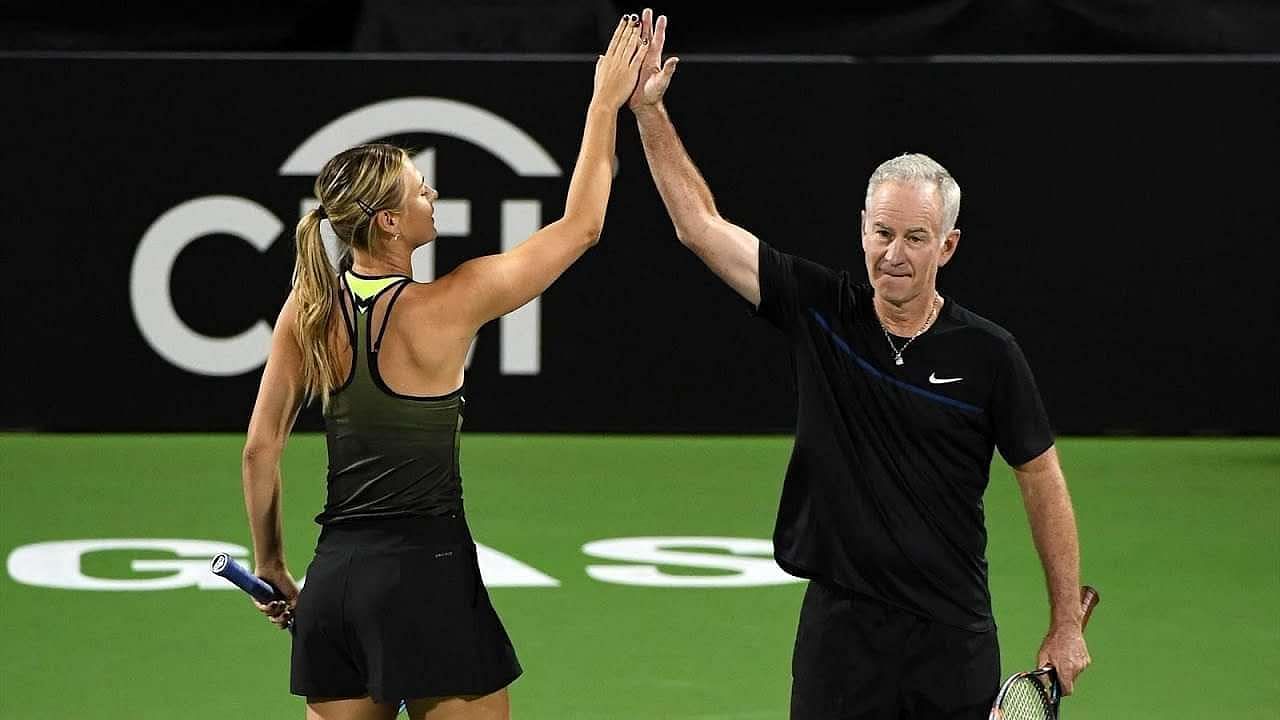 John McEnroe and Maria Sharapova will be teaming up at an exhibition event for the PPA Tour next year