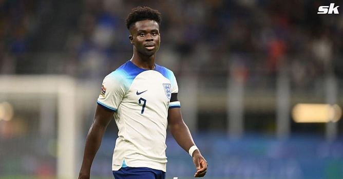 "He's shooting at me!" - Arsenal star Bukayo Saka unhappy with England teammate for fun moment in national team training