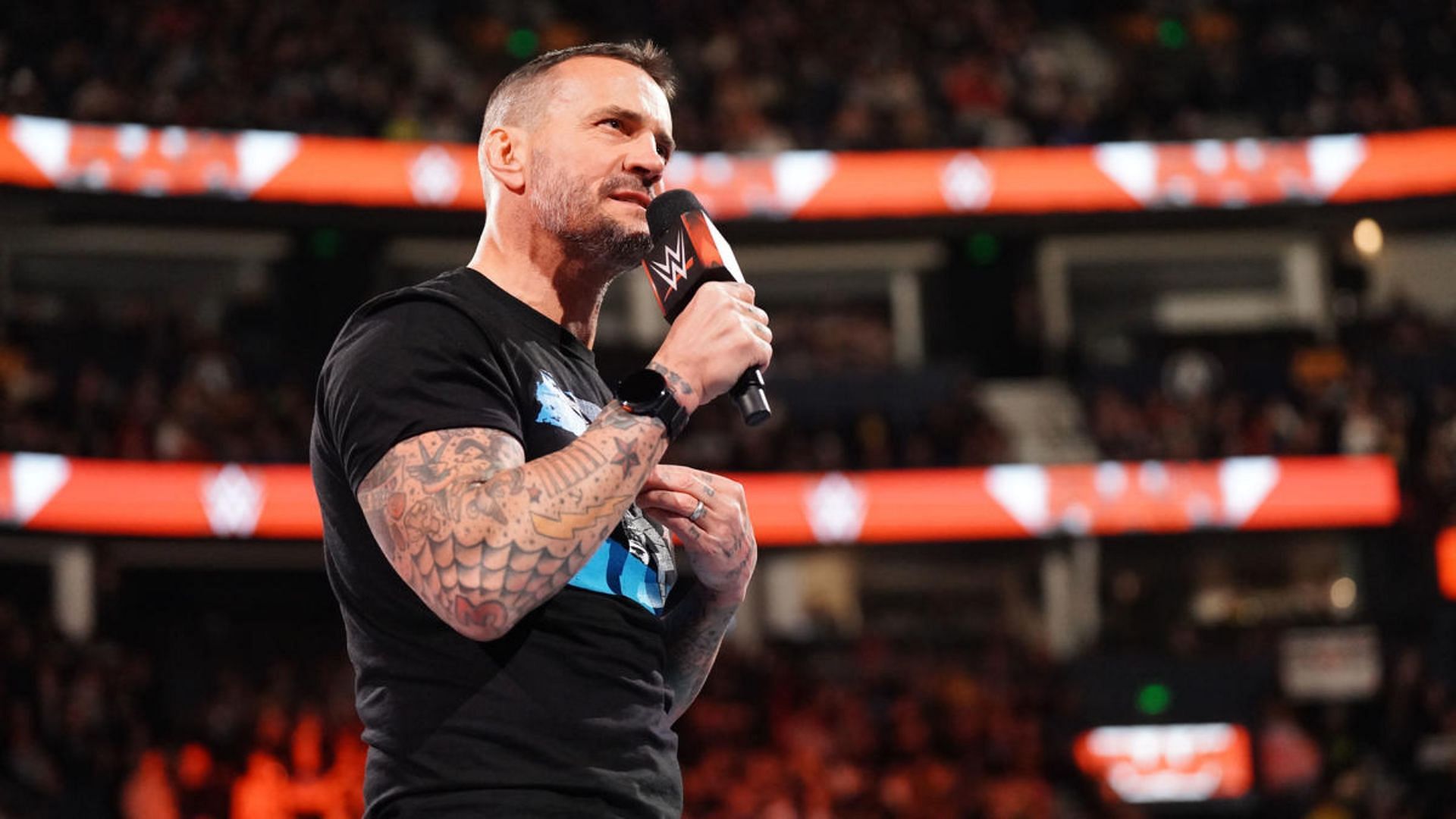 CM Punk had a promo segment in the closing moments of RAW