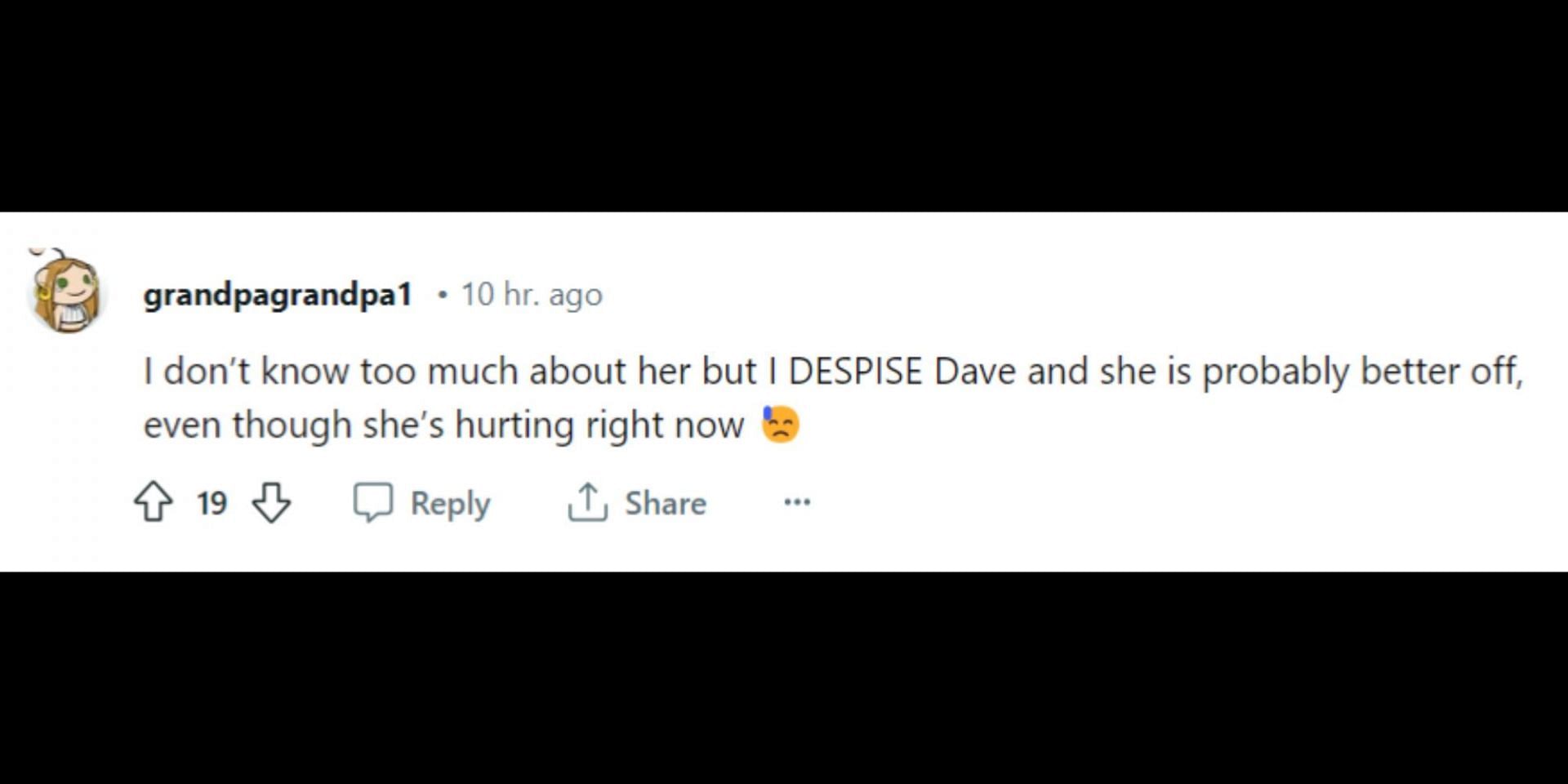 Netizens react to the news of Dave and Silvana&#039;s possible breakup. (Image via Reddit/@r/NYCinfluencersnark)