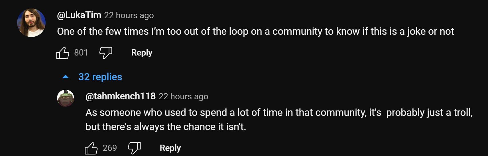 One fan wondered if the viral Reddit post was a &quot;joke or not&quot; (Image via xQc Clips/YouTube)