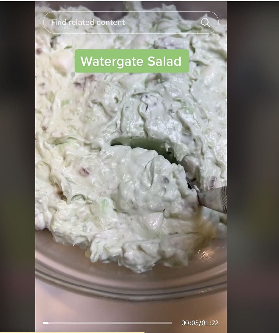 Salad goes viral as a TikToker posts a video about serving it in her office potluck (Image via Kelly McDuff/ TikTok)