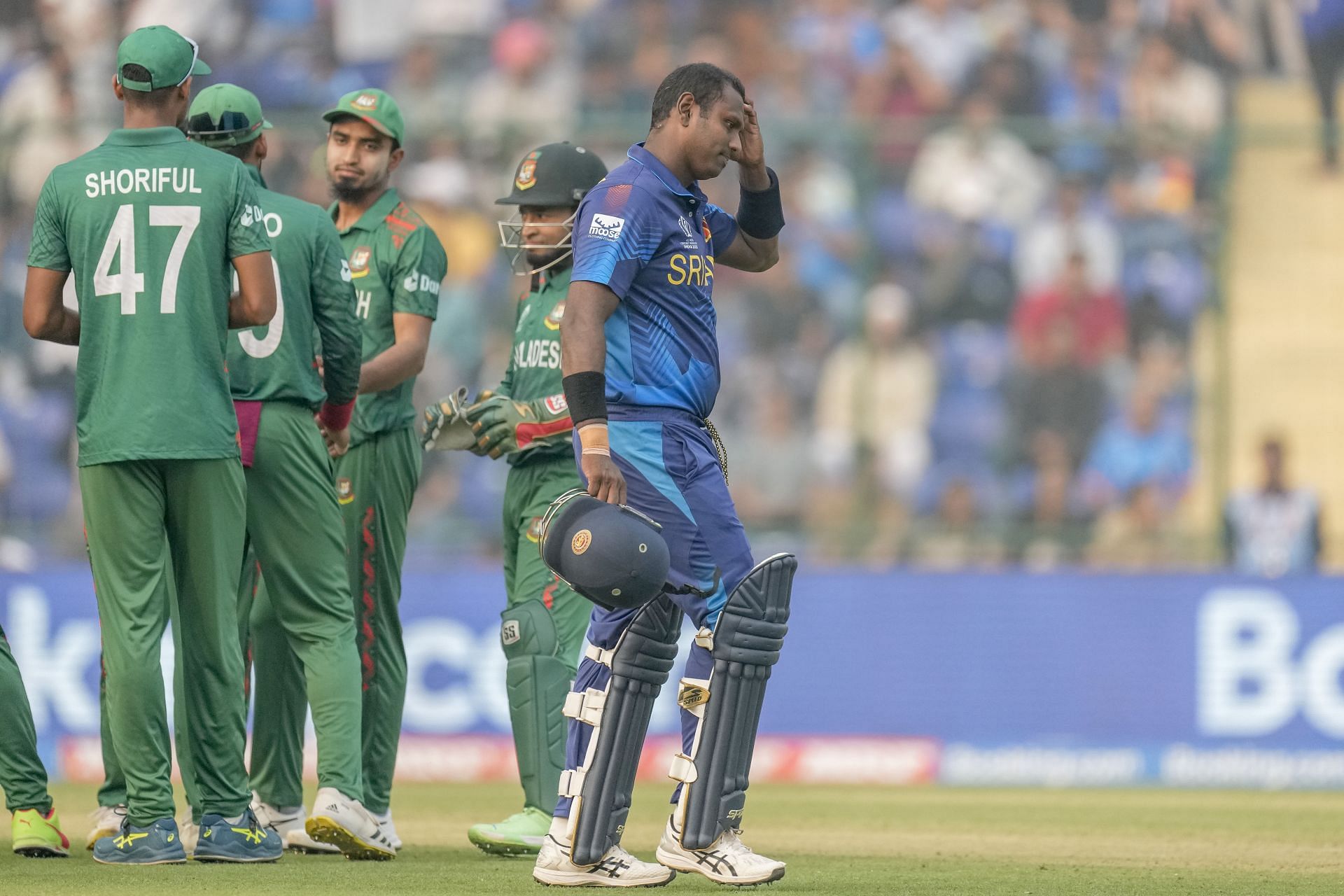 Angelo Mathews&#039; controversial dismissal hogged the limelight in Sri Lanka&#039;s last game against Bangladesh. [P/C: AP]