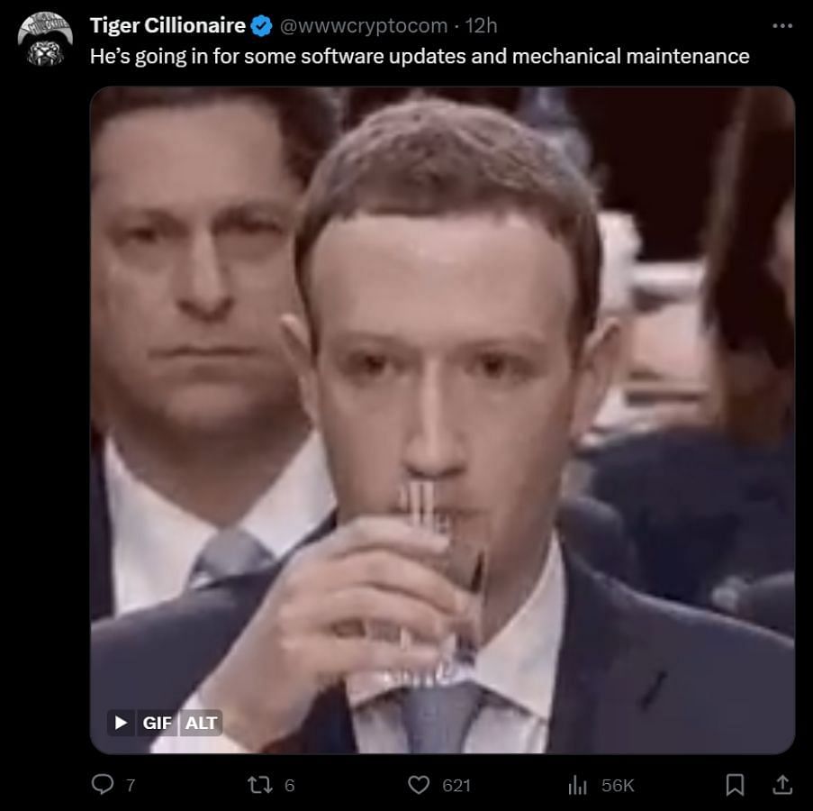 Zuckerberg memes were all over X (Image via X)