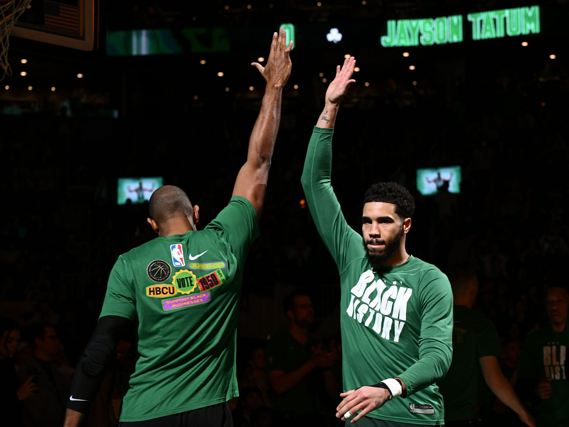 Al Horford and Jayson Tatum