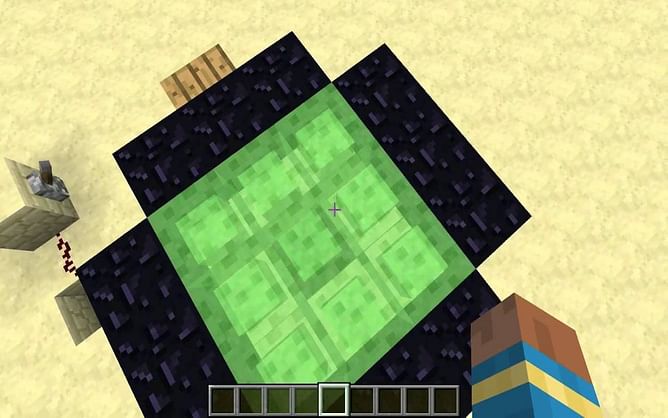 How to make trampoline in Minecraft