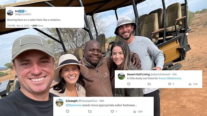 “Wearing Vans on a safari feels like a violation”: Max Homa gets trolled by golf fans for his ‘kicks’ selection