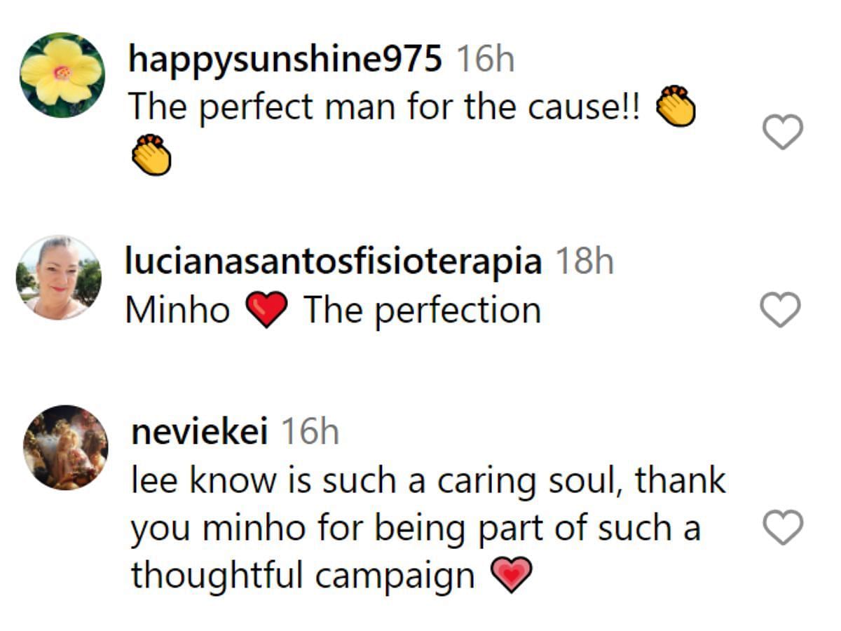 Fan comments (Image via @wkorea/Instagram)