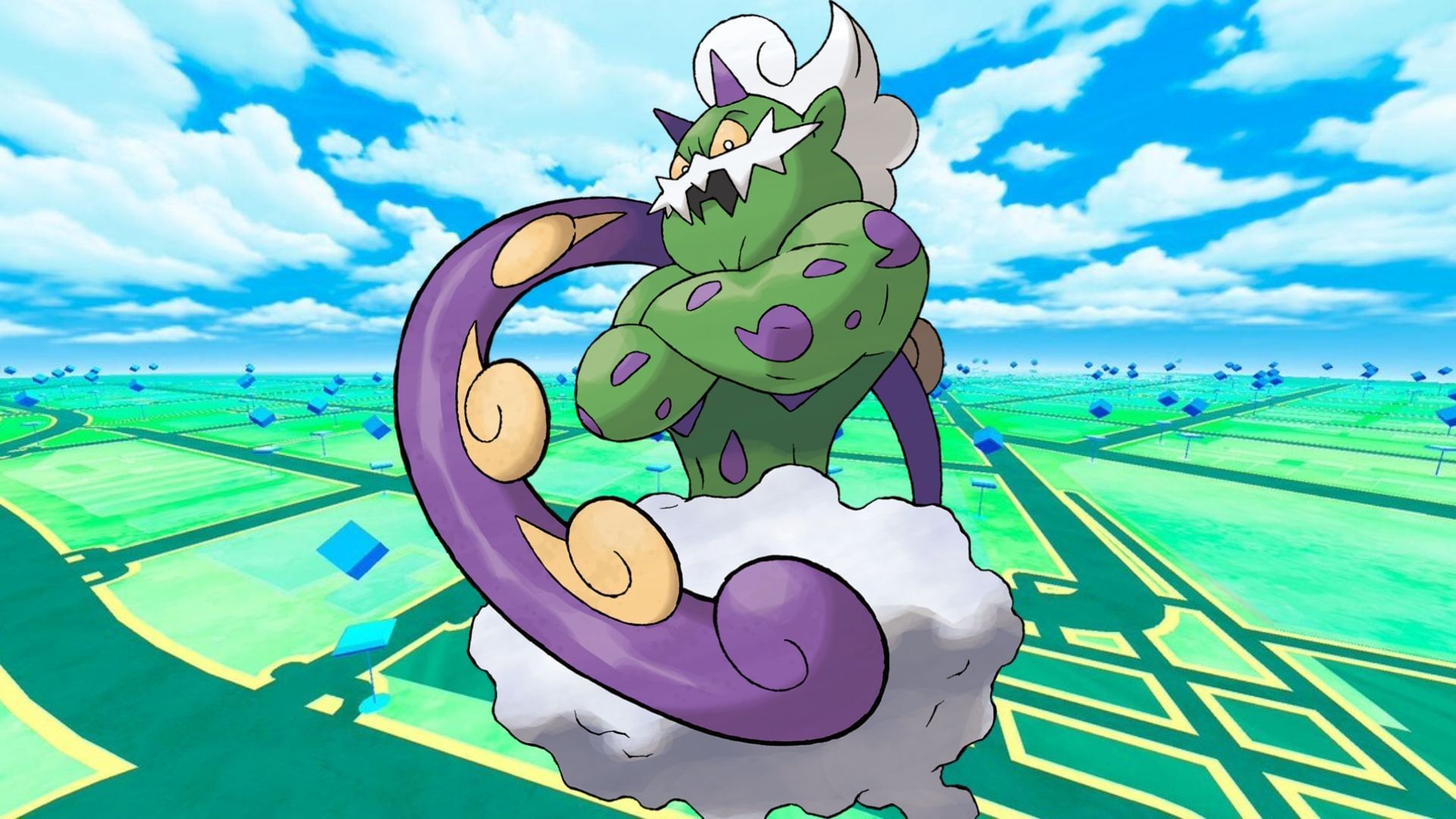 Incarnate Tornadus in GO (Image via Sportskeeda || The Pokemon Company)