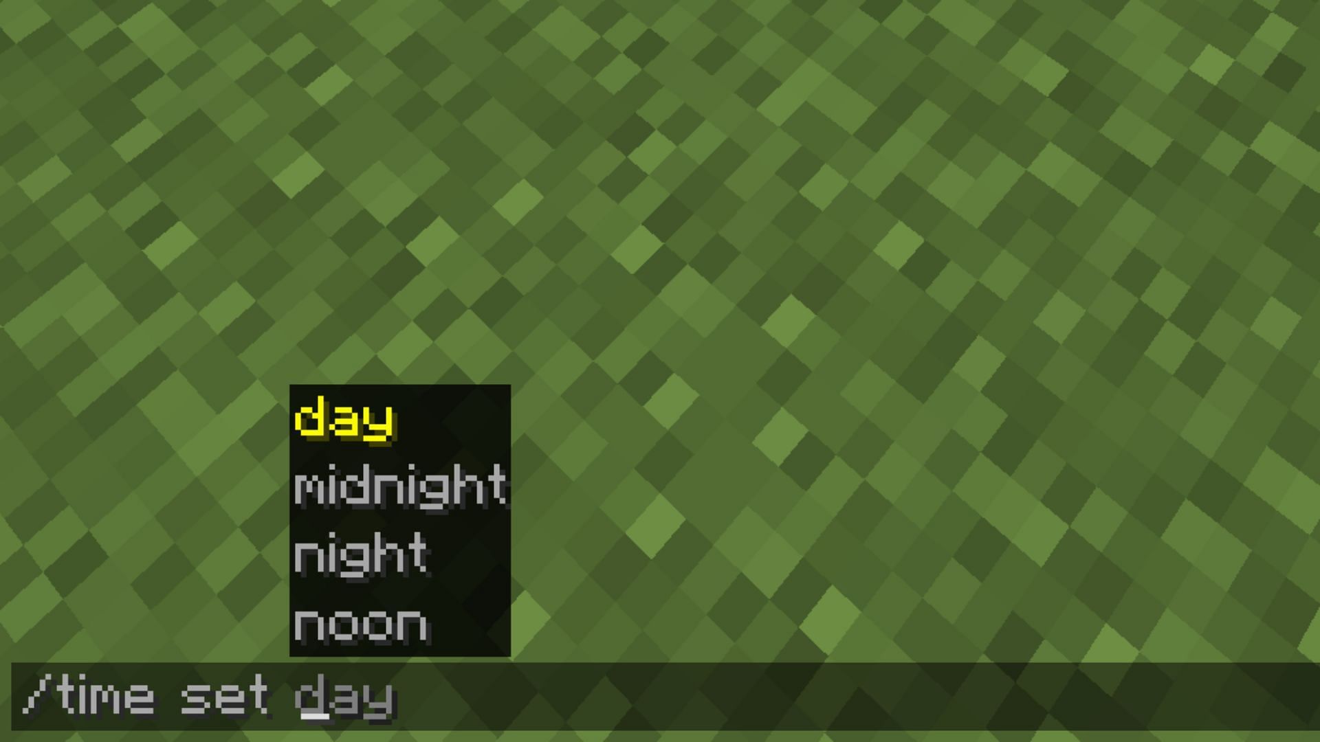 Players can change the time of day in Minecraft through this command (Image via Mojang)
