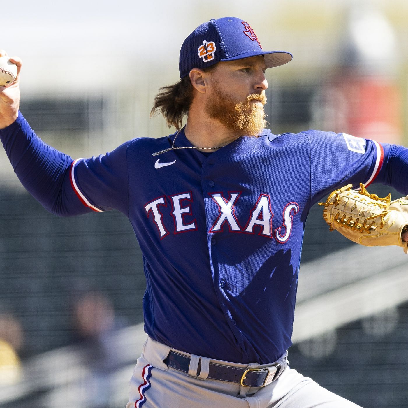 Texas Rangers pitcher Jon Gray