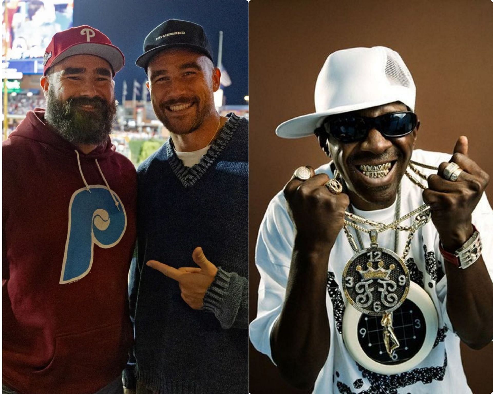 Jason and Travis Kelce&rsquo;s &lsquo;Fairytale of Philadelphia&rsquo; song craze sees Flavor Flav come on board