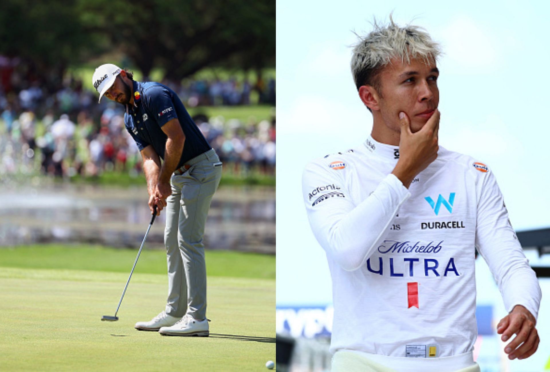 Max Homa and Alex Albon (Image via Getty).