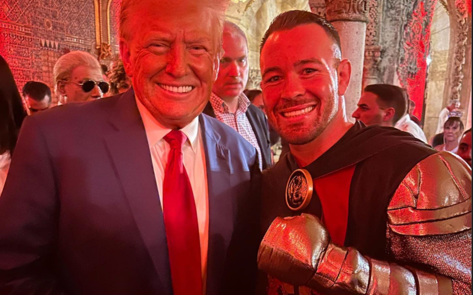 Donald Trump and Colby Covington. [via Instagram @colbycovmma]