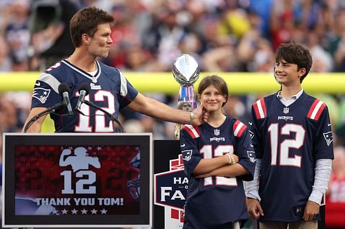 Brady at Philadelphia Eagles v New England Patriots