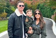 Anthony DeSclafani with his wife Lauren and son Cru James. Source - Instagram @adesclafani