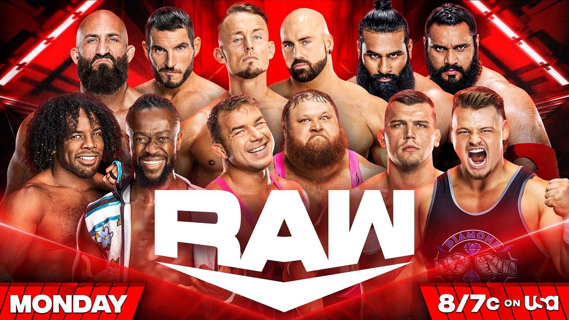 A major Tag Team Turmoil Match will take place on WWE RAW