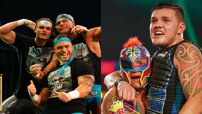 Austin and Colten Gunn to Dominik Mysterio: "Both of our dads are deadbeat dads"