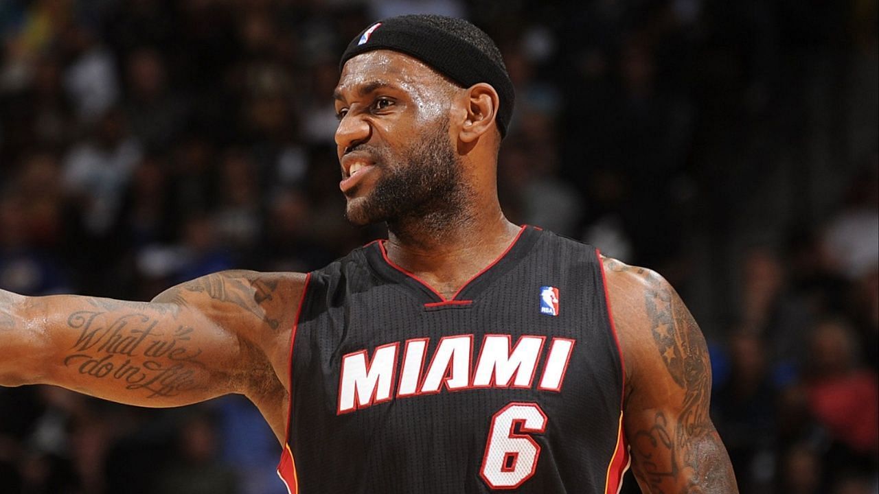LeBron James during his stint with the Miami Heat