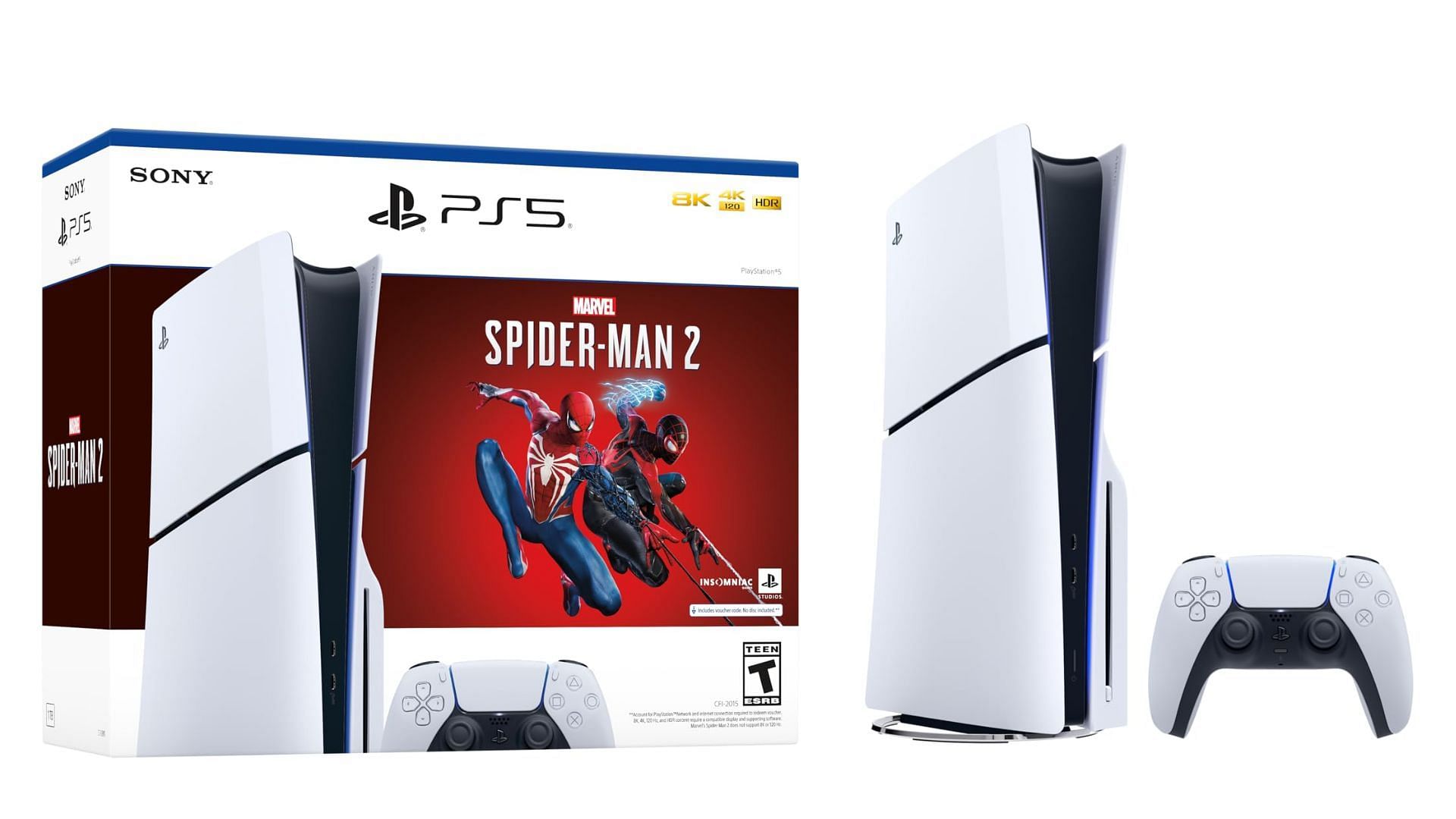 The PS5 slim with Spider-Man 2 has been discounted this Black Friday (Image via Sony)