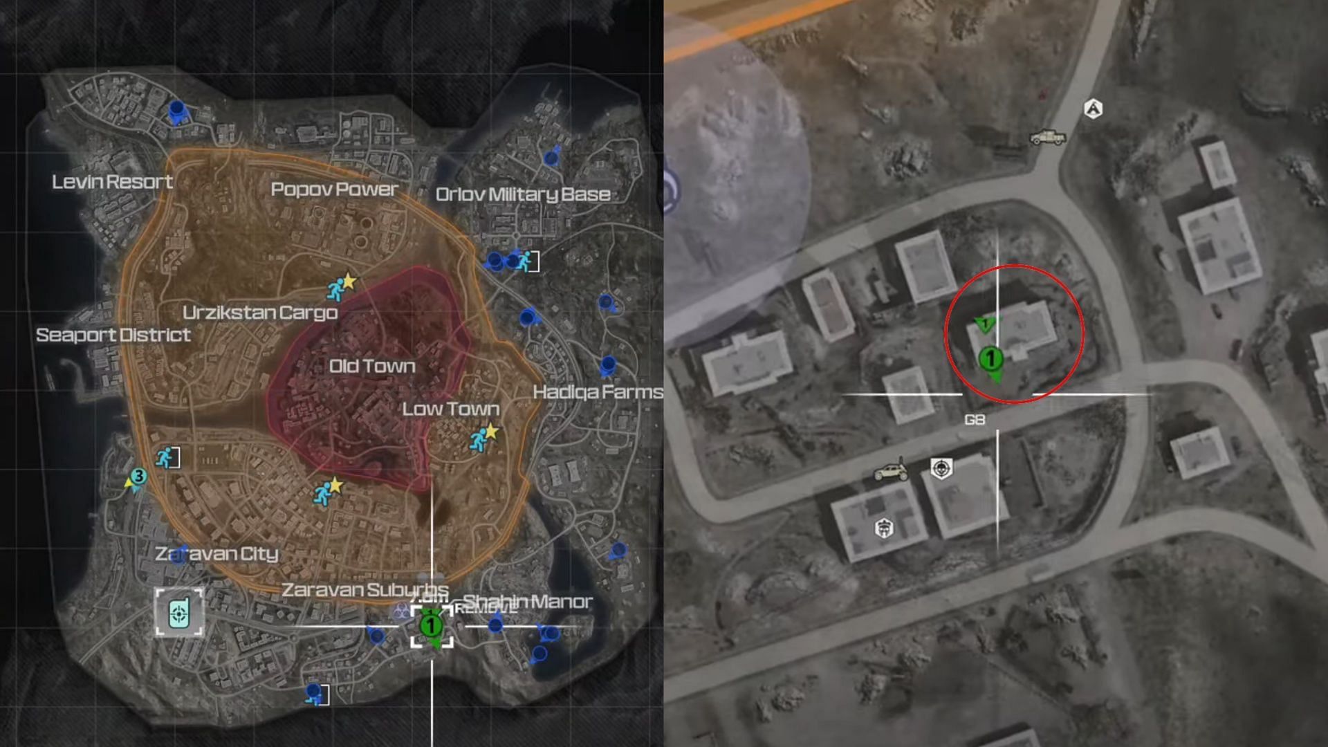 Location of the building to start the Easter egg. (Image via Activision and YouTube/ GregFPS)