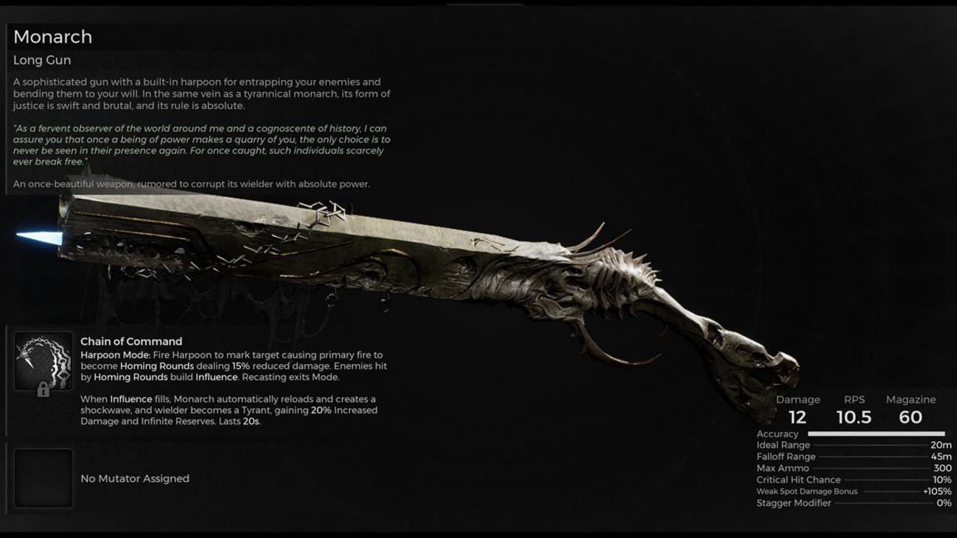 Morach weapon in Remnant 2 The Awakened King DLC. (Image via Gearbox)