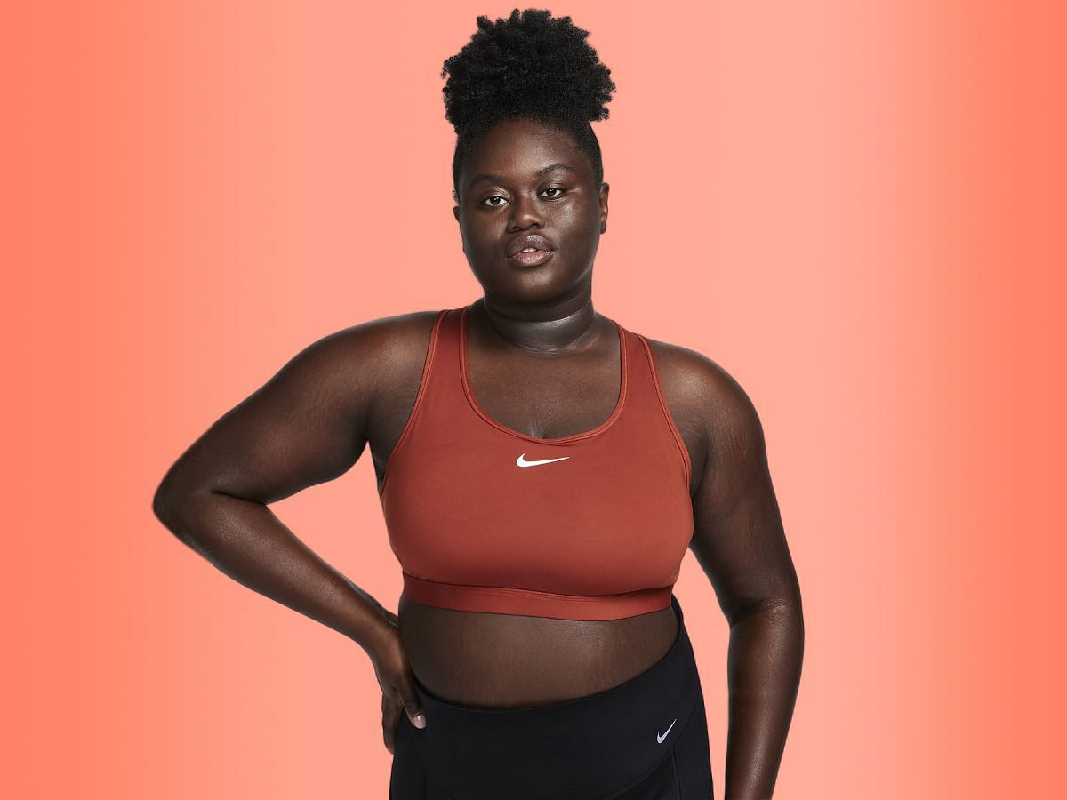 The Nike Swoosh Medium Support padded sports bra (Image via Nike)