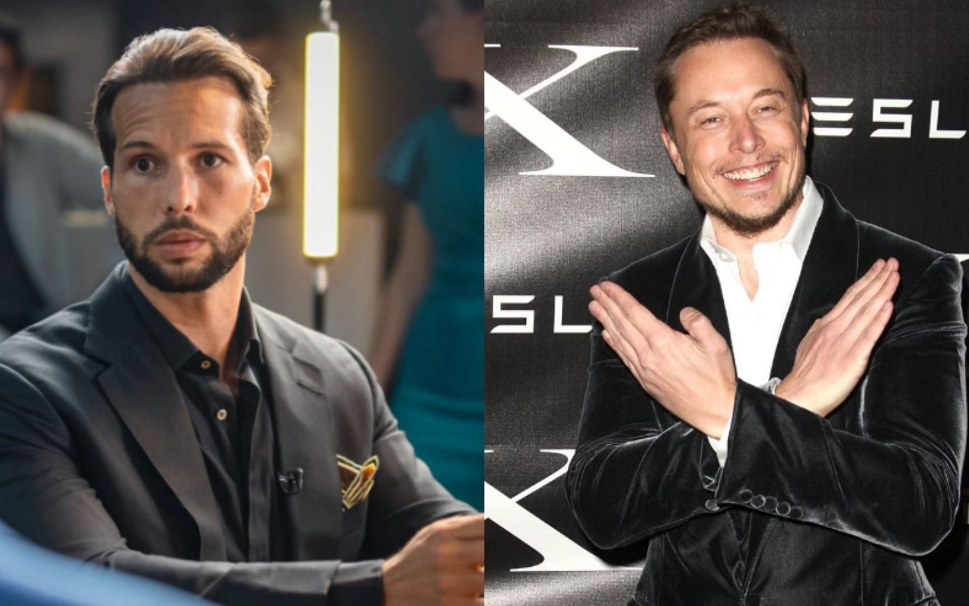 Tristan Tate (left) and Elon Musk (right) [Images courtesy: @elonmusk &amp; @tristanthetalisman on Twitter]