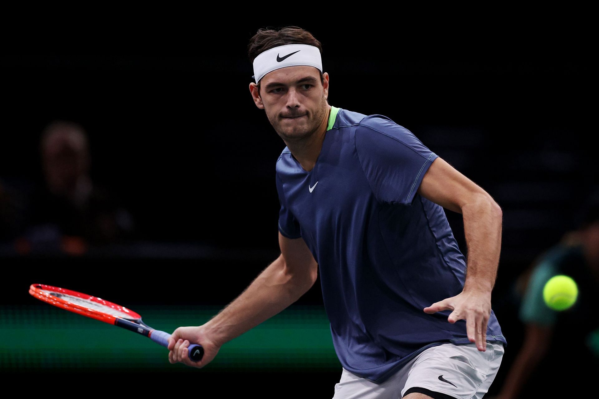 Taylor Fritz at the Rolex Paris Masters - Day One