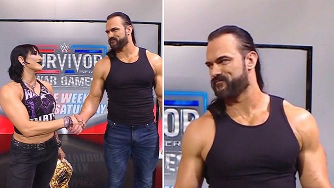 Drew McIntyre sends two-word reaction after shaking Rhea Ripley's hand on WWE RAW