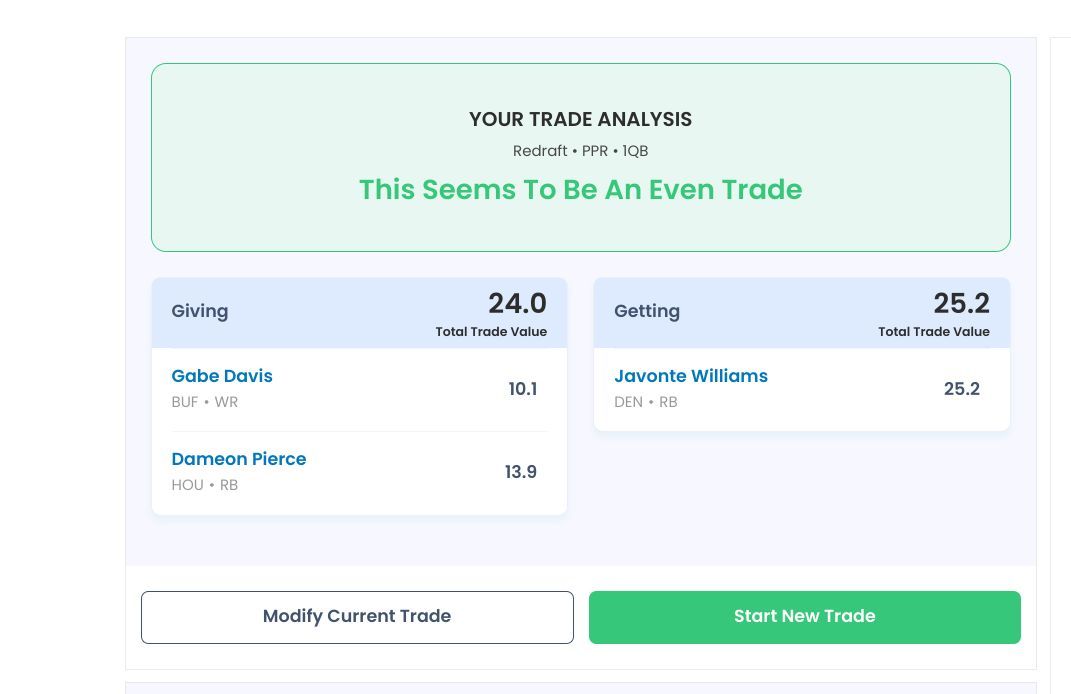 Williams trade