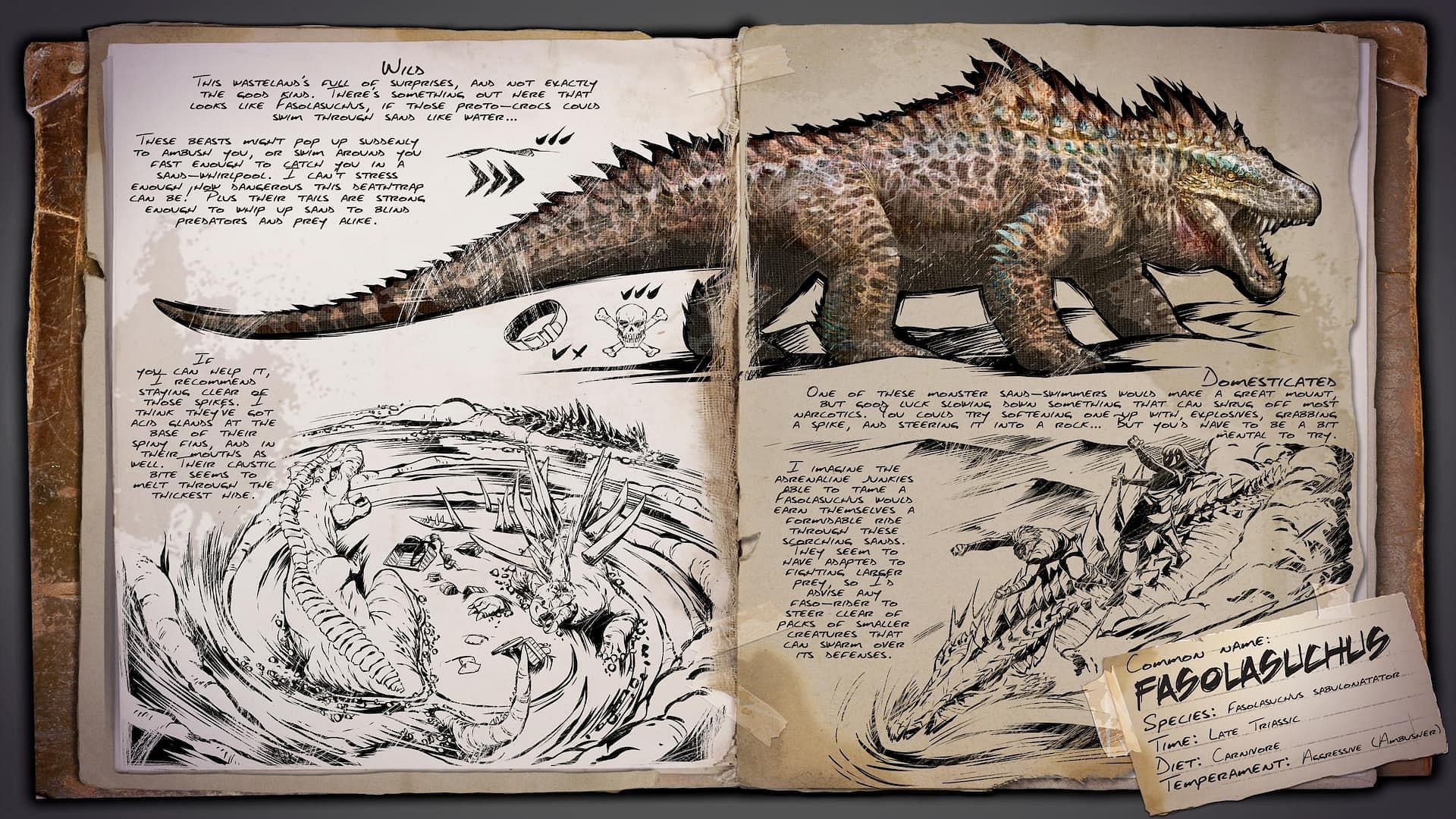 The Fasolasuchus is an aggressive creature in ARK Survival Ascended (Image via Studio Wildcard)
