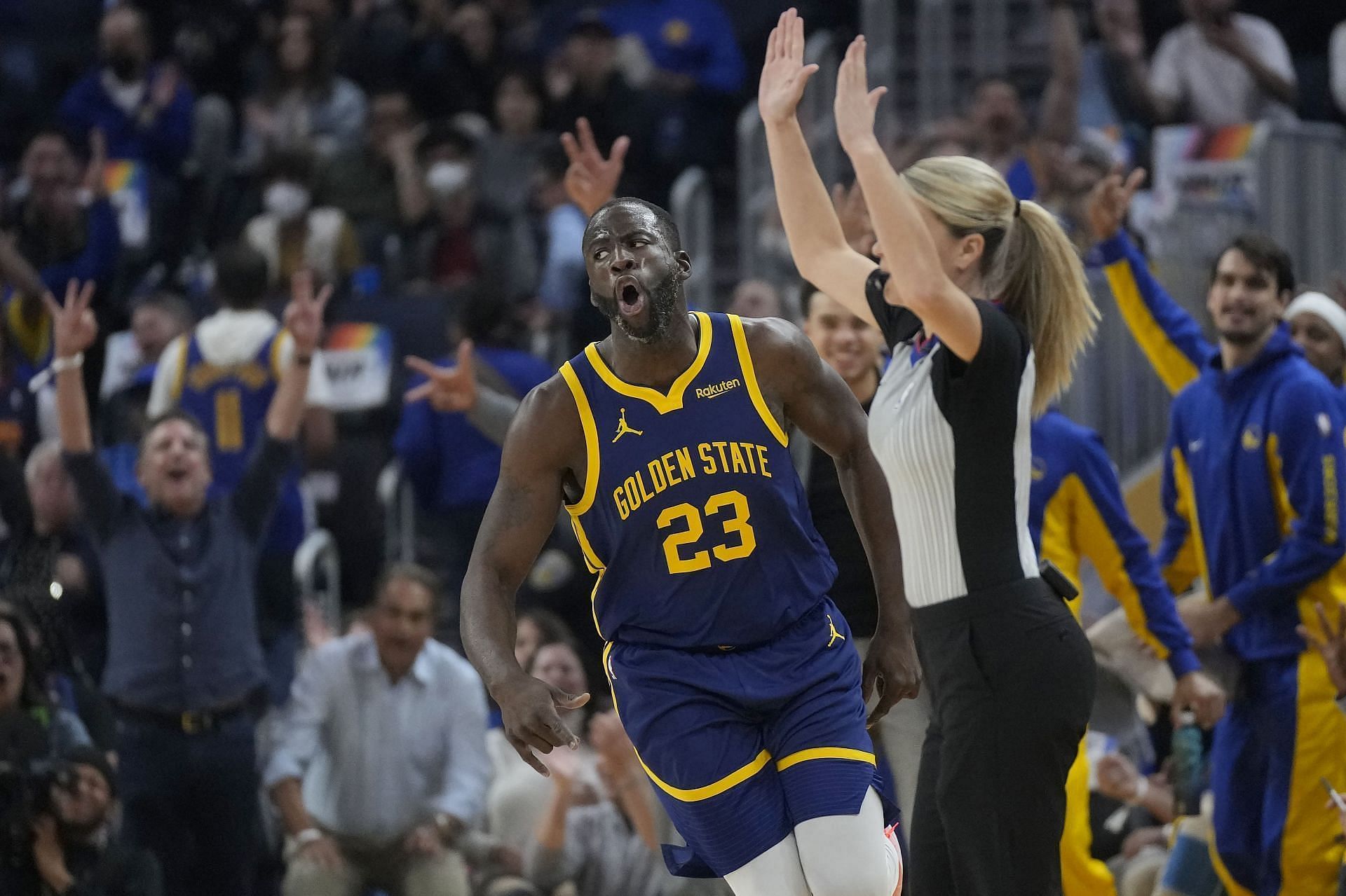 Is Draymond Green playing tonight against Detroit Pistons?