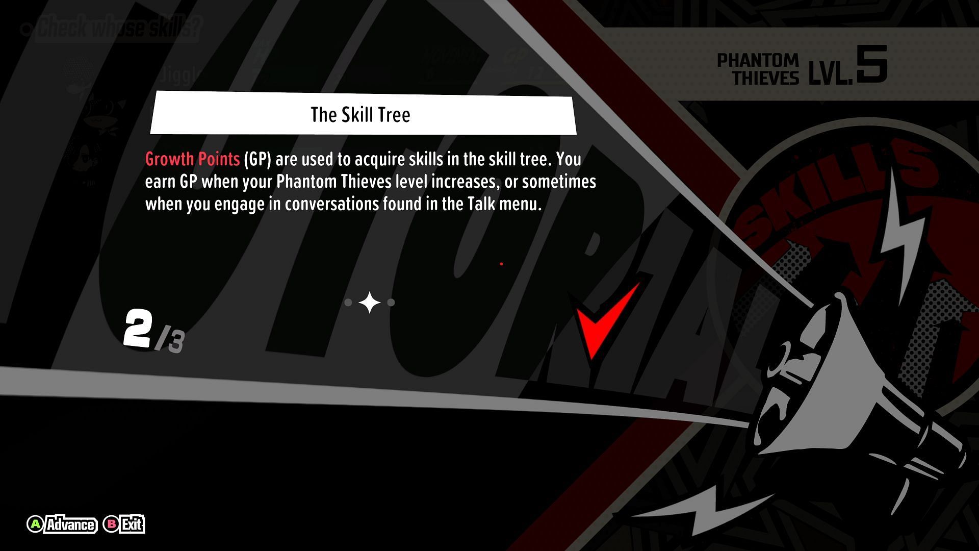 You use Growth Points to unlock skills (Image via Persona 5 Tactica )