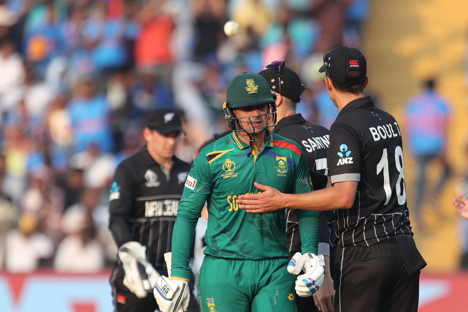 Quinton de Kock during New Zealand v South Africa - ICC World Cup 2023